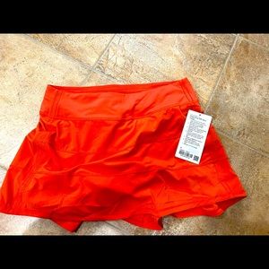 Lululemon tennis skirt size 8 orange